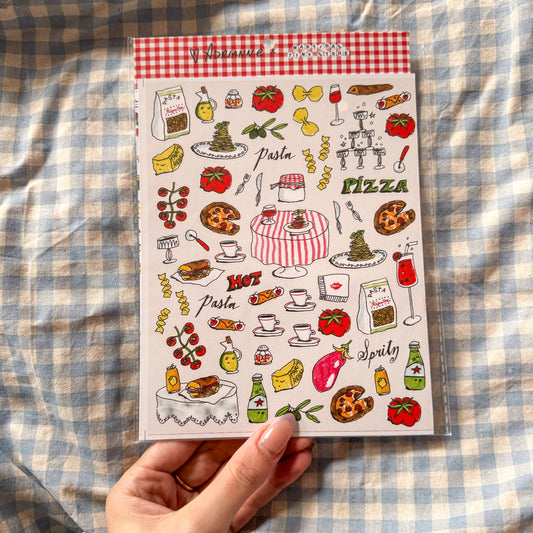 Italian Feast Stickersheet -  Hello Adrianne x Martina's Tiny Store